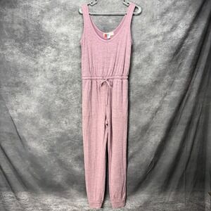Free People FP Beach Bicoastal Romper Womens XS Mauve Pink Jogger Sleeveless